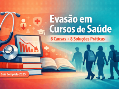 Descubra as causas da evasão em cursos de saúde e 8 estratégias comprovadas para aumentar a retenção. Dados do setor + soluções práticas para gestores.